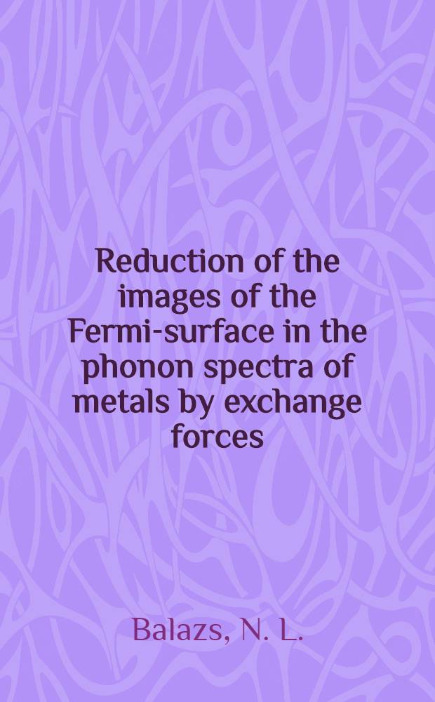 Reduction of the images of the Fermi-surface in the phonon spectra of metals by exchange forces