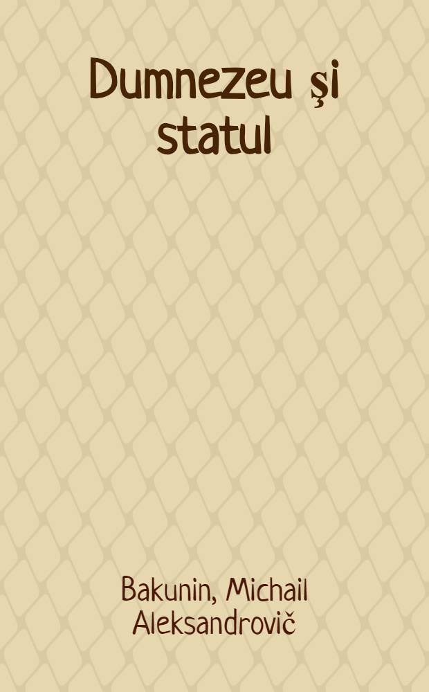 Dumnezeu şi statul