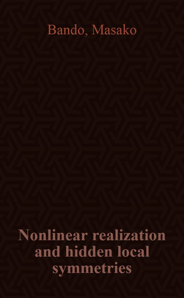 Nonlinear realization and hidden local symmetries