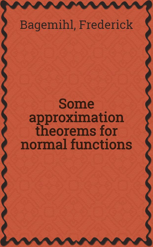 Some approximation theorems for normal functions