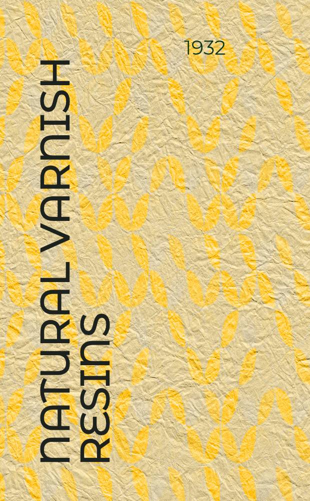Natural varnish resins