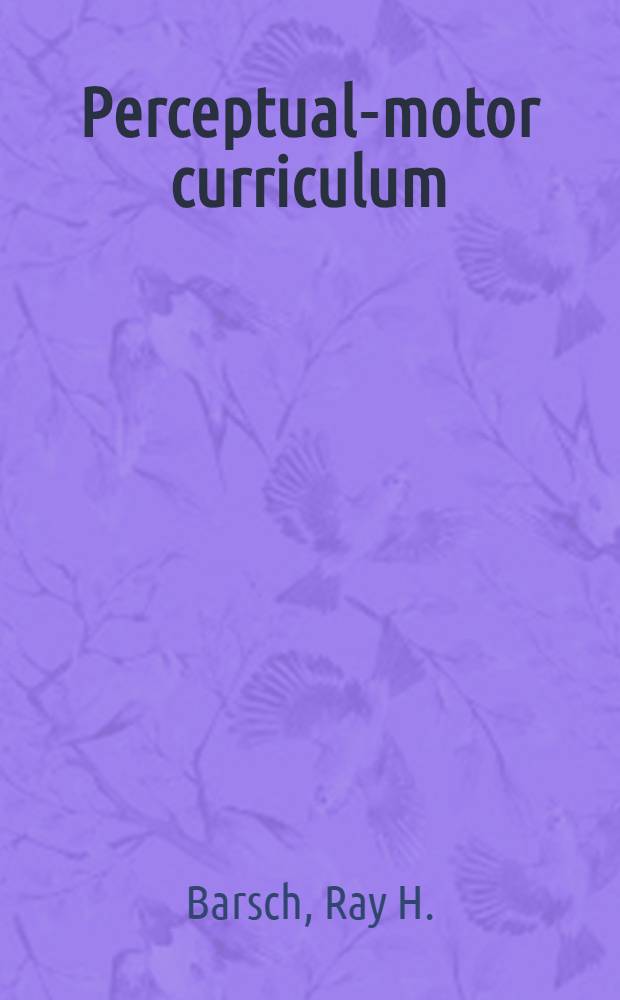 Perceptual-motor curriculum