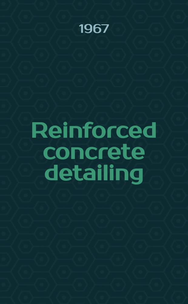 Reinforced concrete detailing