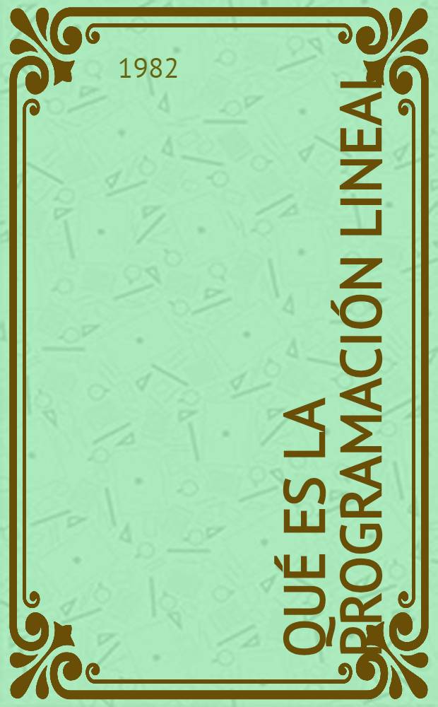 Qué es la programación lineal