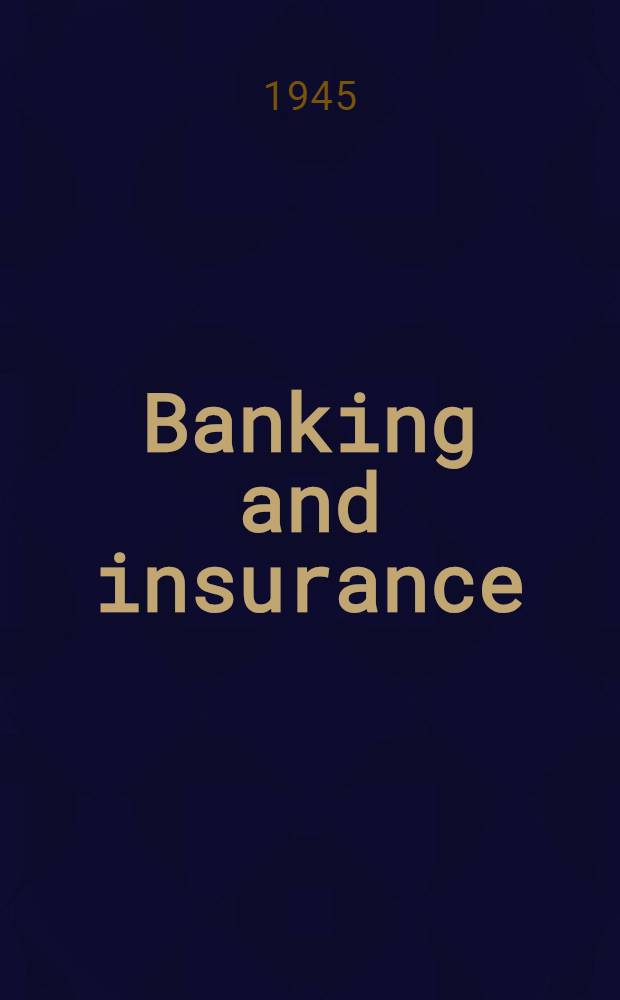 Banking and insurance