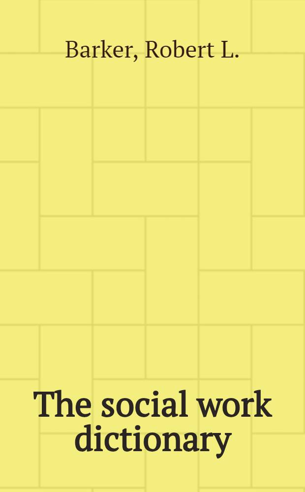 The social work dictionary