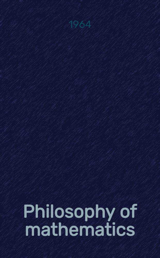 Philosophy of mathematics