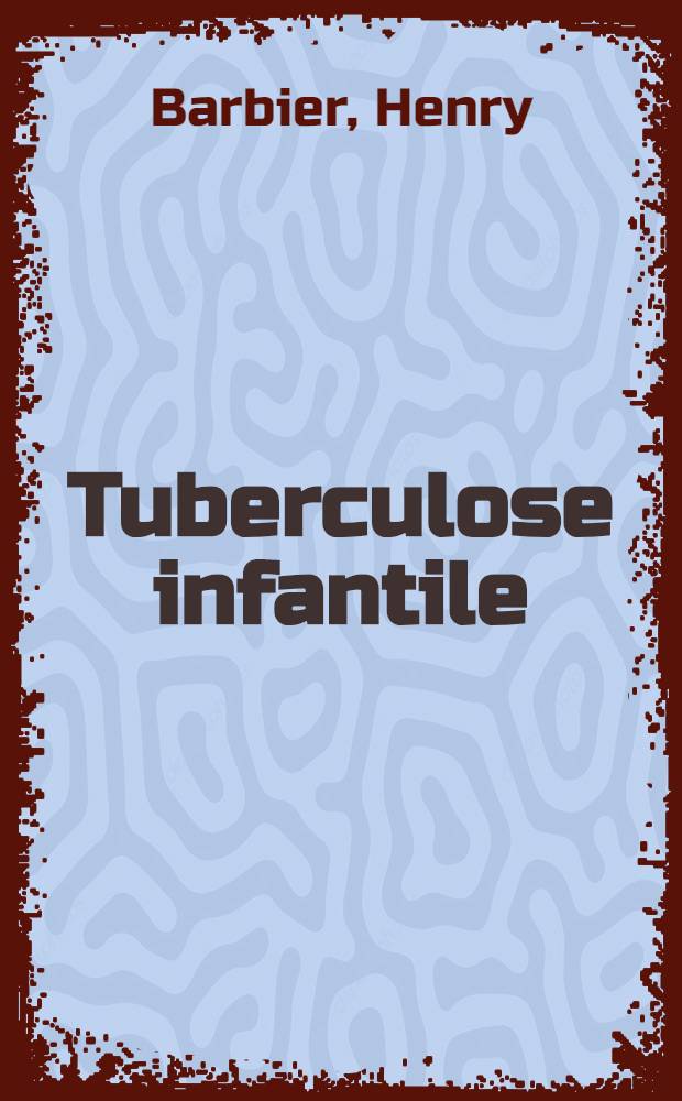 Tuberculose infantile