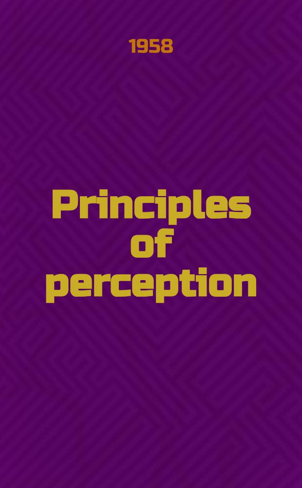 Principles of perception