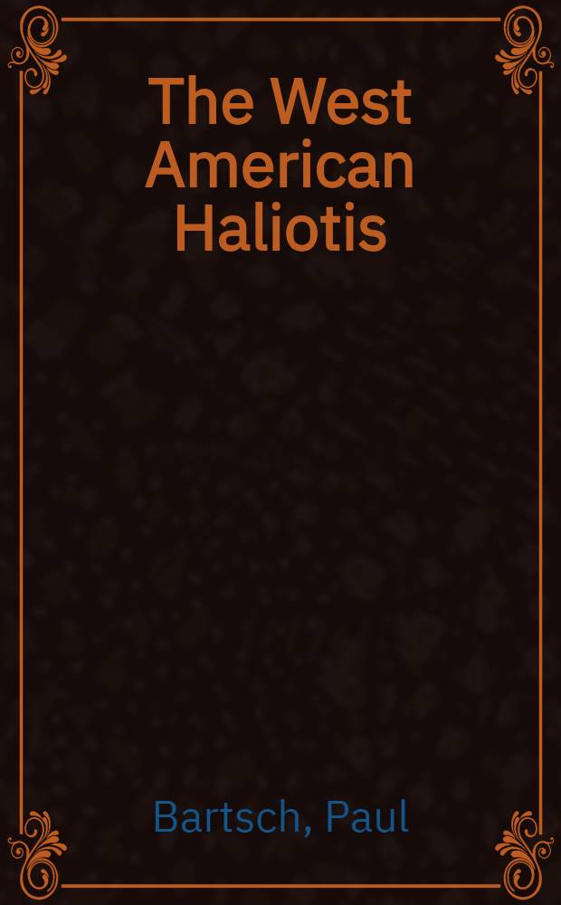 The West American Haliotis
