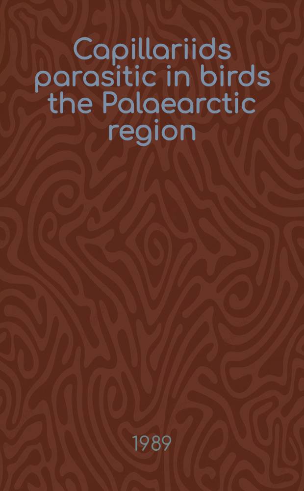 Capillariids parasitic in birds the Palaearctic region