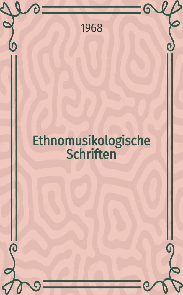 Ethnomusikologische Schriften : Faksimile-Nachdrucke. 4 : Melodien der rumänischen Colinde (Weihnachtslieder)
