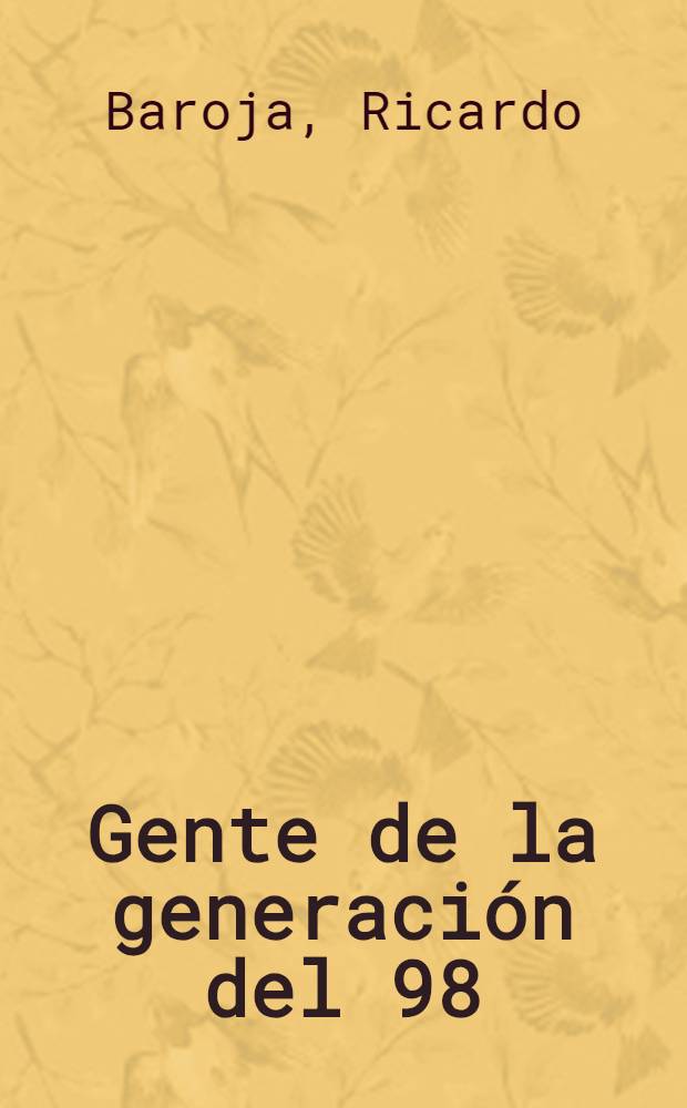 Gente de la generación del 98