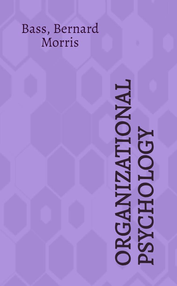 Organizational psychology