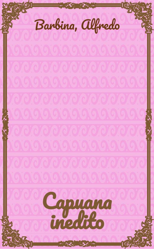 Capuana inedito
