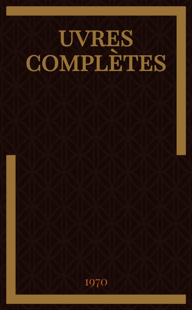 Œuvres complètes