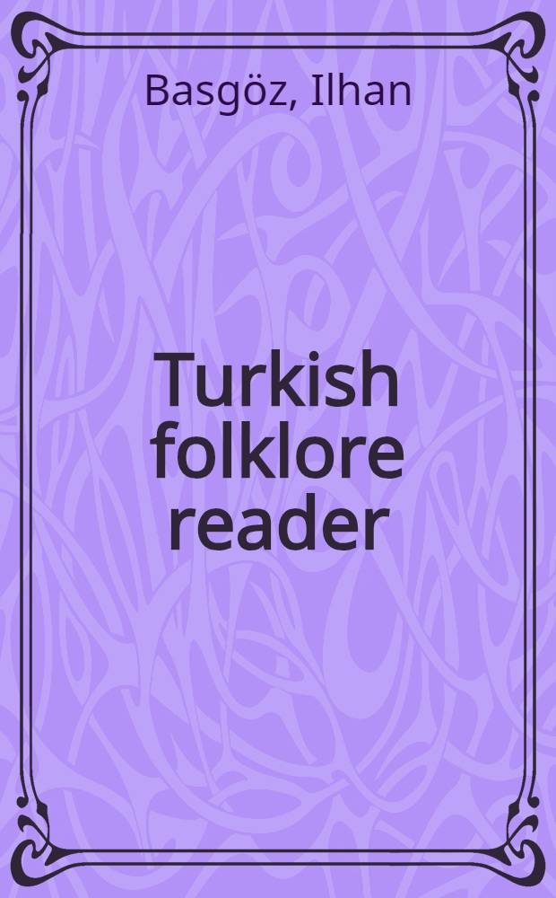 Turkish folklore reader
