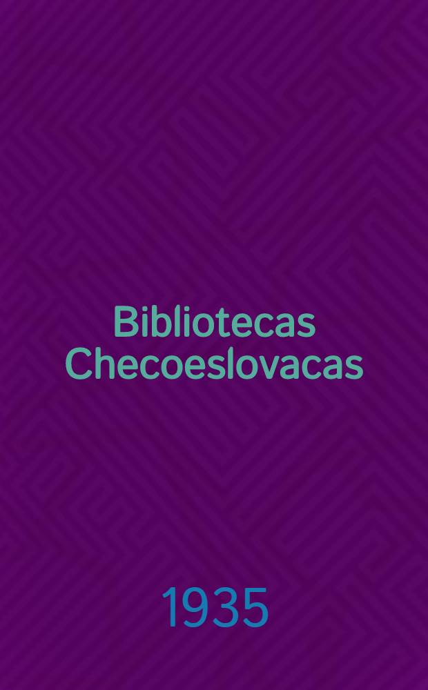 Bibliotecas Checoeslovacas: Praga