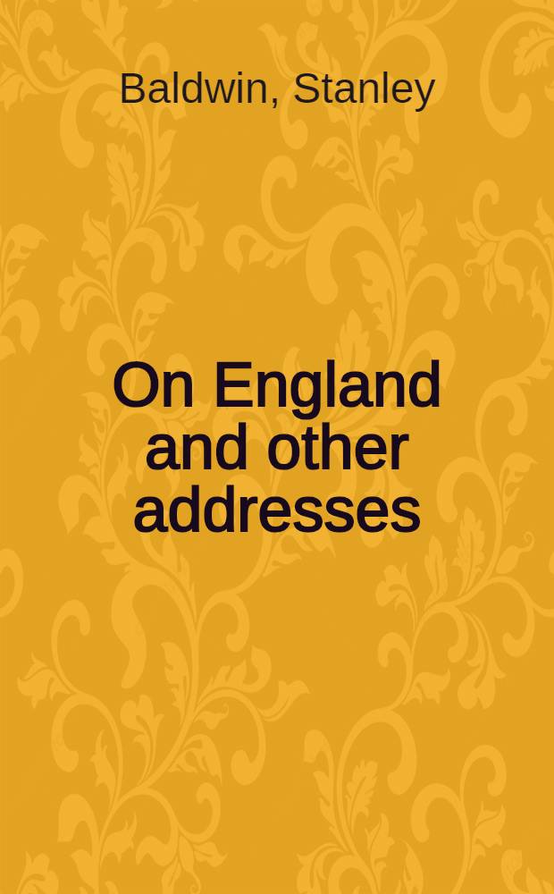 On England and other addresses