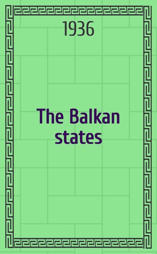 The Balkan states