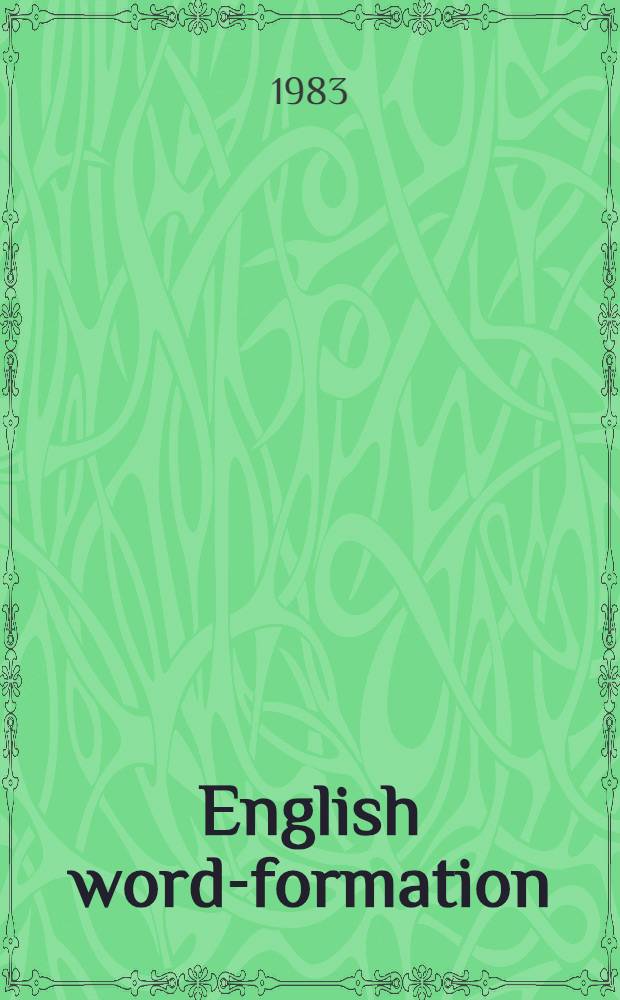 English word-formation