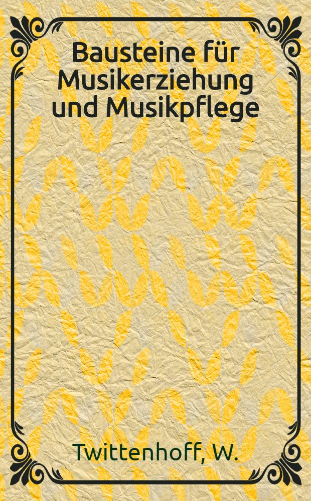 Bausteine für Musikerziehung und Musikpflege : Schriftenreihe. B. 8 : Jugend und Jazz