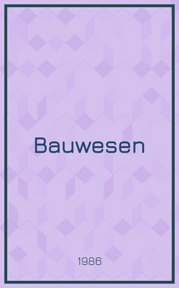 Bauwesen
