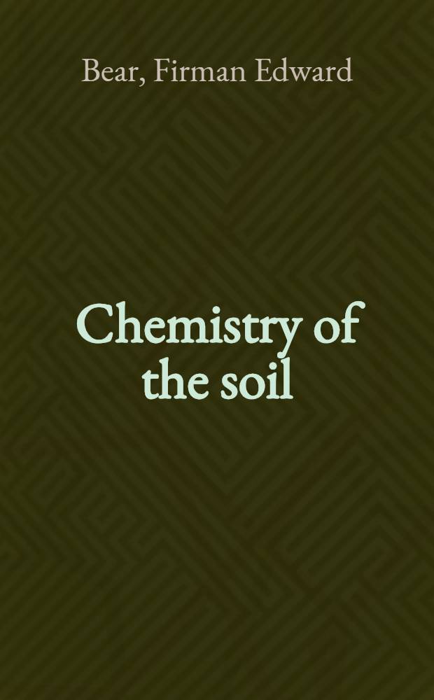 Chemistry of the soil