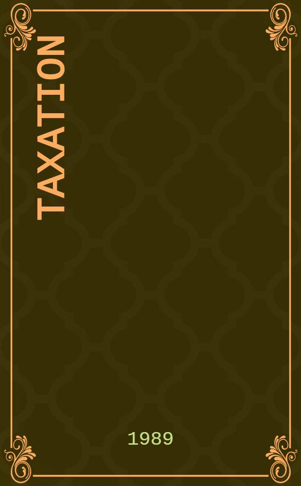 Taxation