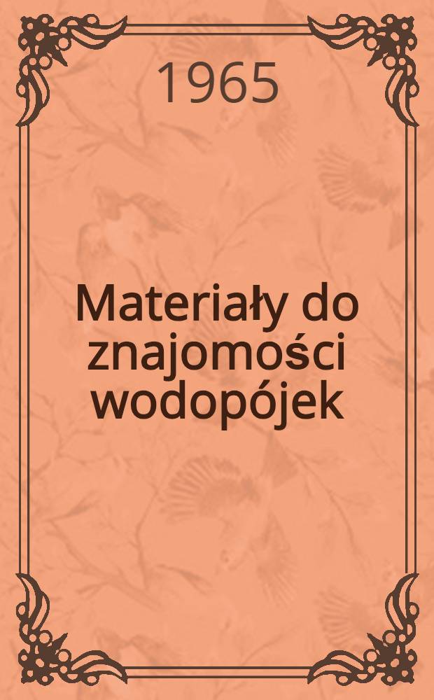 Materiały do znajomości wodopójek (Acari, Hydrachnellae) Gór Świętokrzyskich