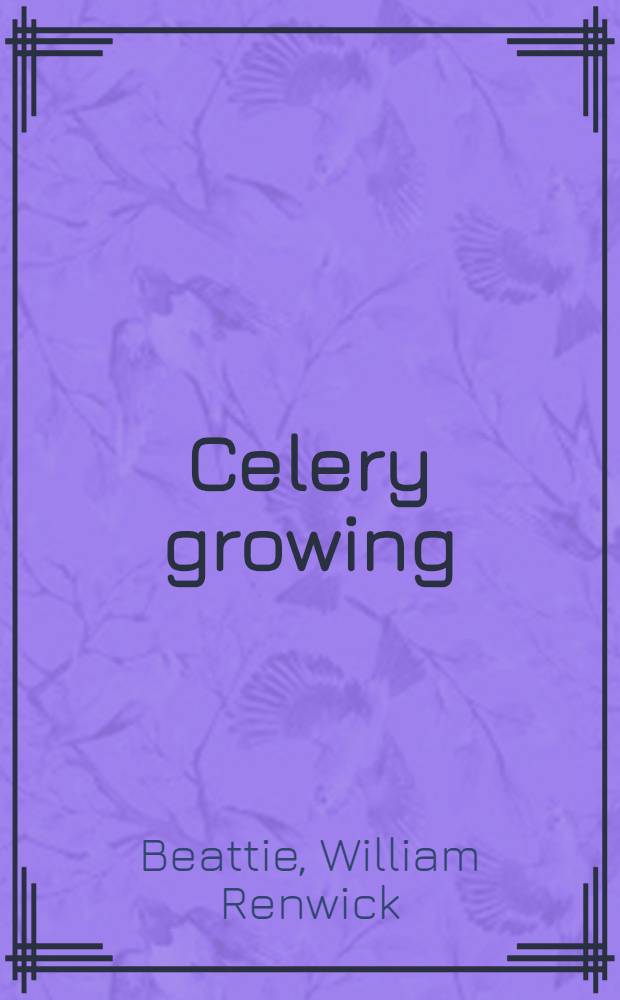 Celery growing
