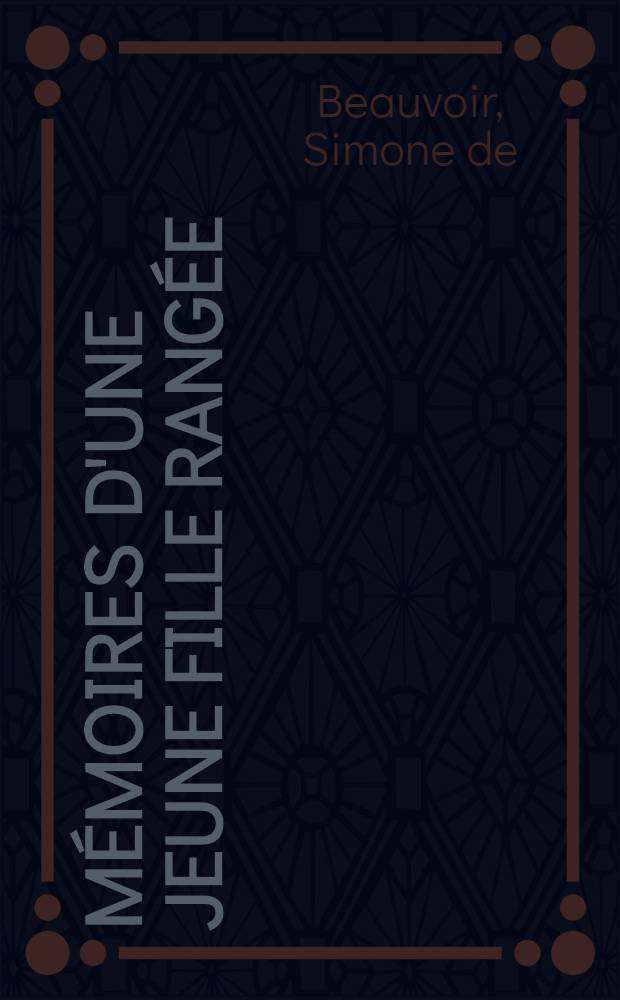 Mémoires d'une jeune fille rangée