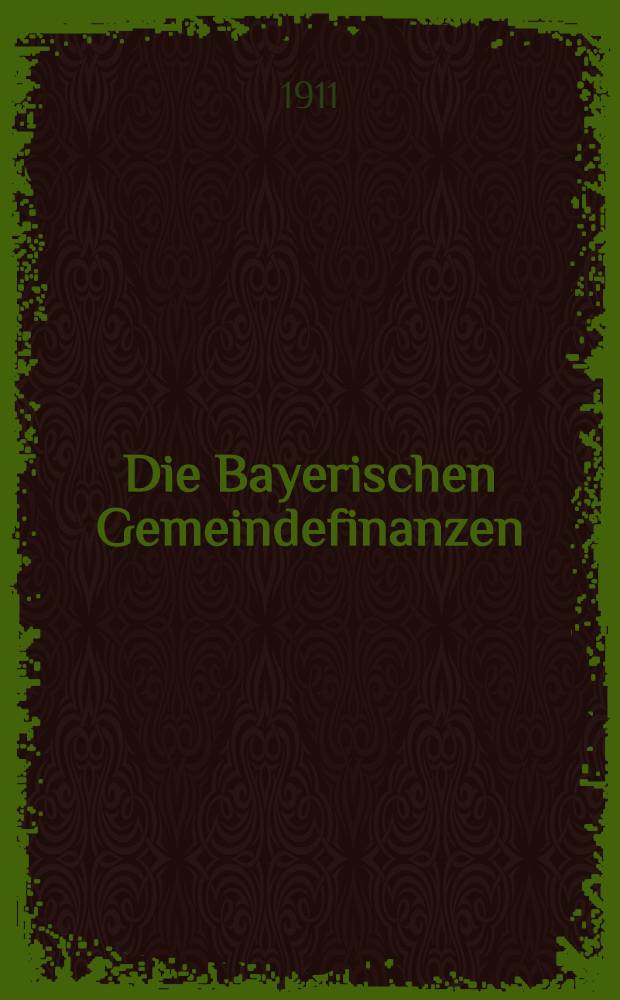 Die Bayerischen Gemeindefinanzen