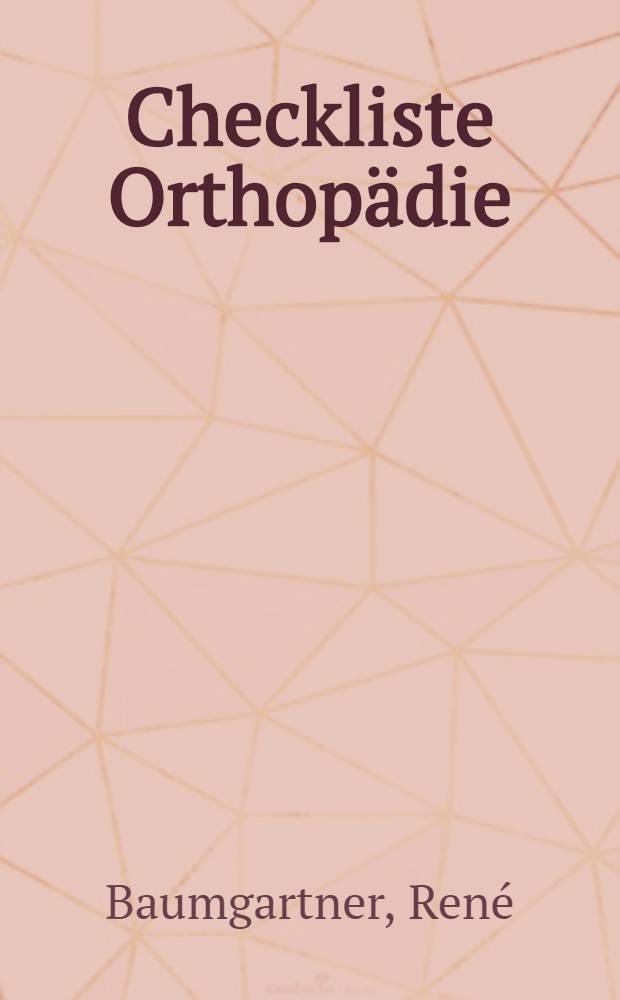 Checkliste Orthopädie