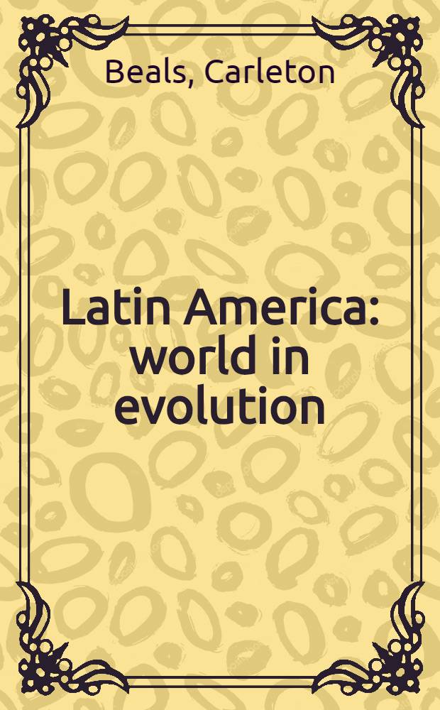 Latin America: world in evolution