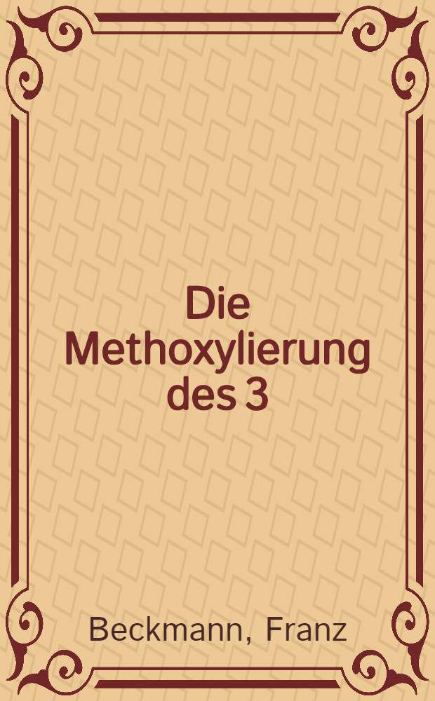 Die Methoxylierung des 3(Furyl-2)-acryls&auml;ure-esters und dessen s&auml;urekatalysierte Ringspaltung : Inaug.-Diss. ... der Univ. zu K&ouml;ln