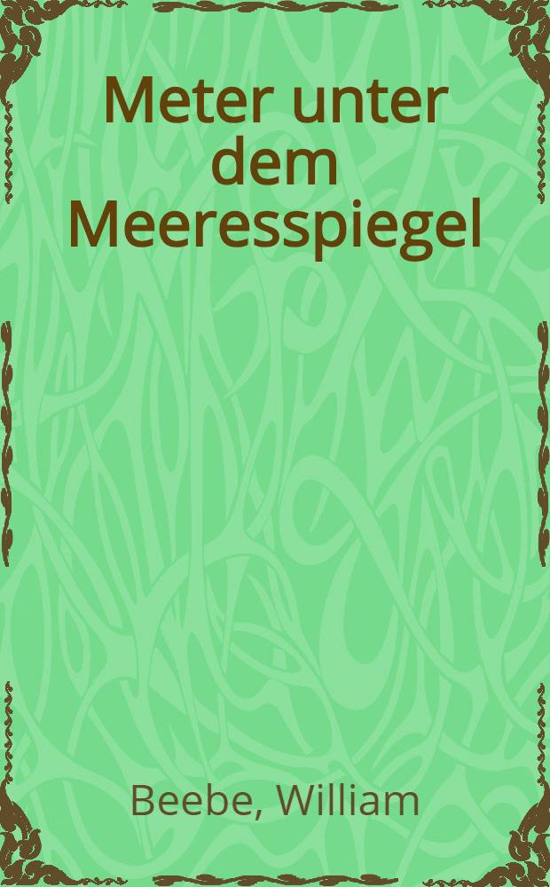 923 Meter unter dem Meeresspiegel