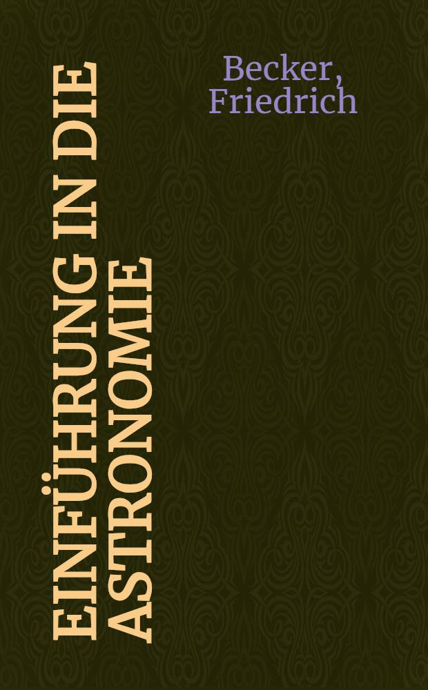 Einführung in die Astronomie