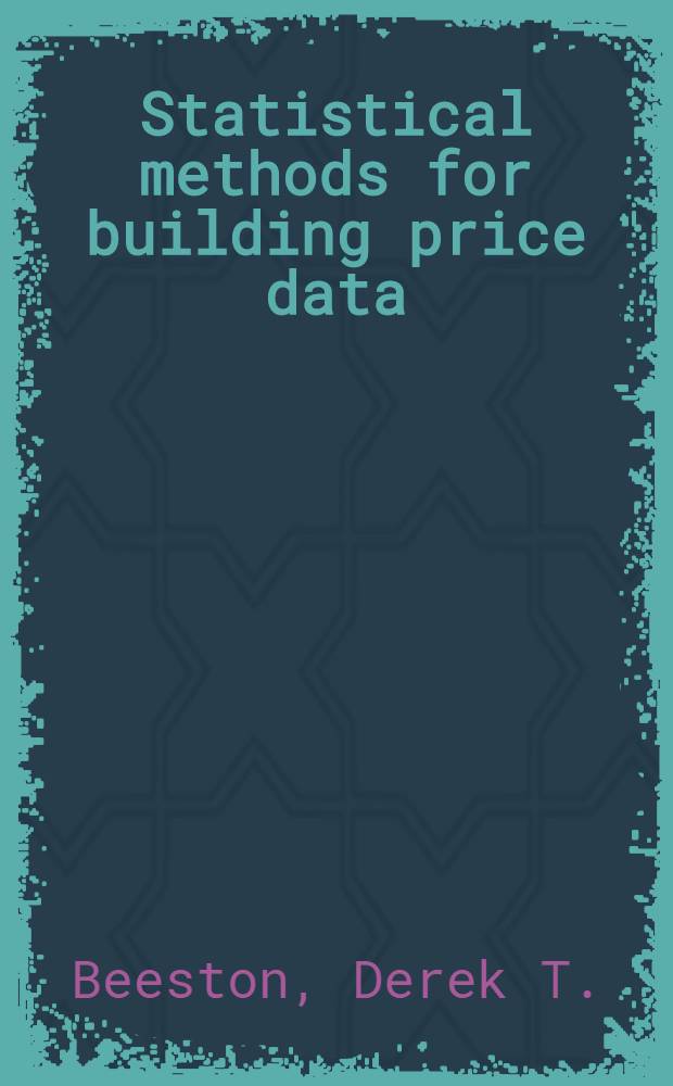 Statistical methods for building price data