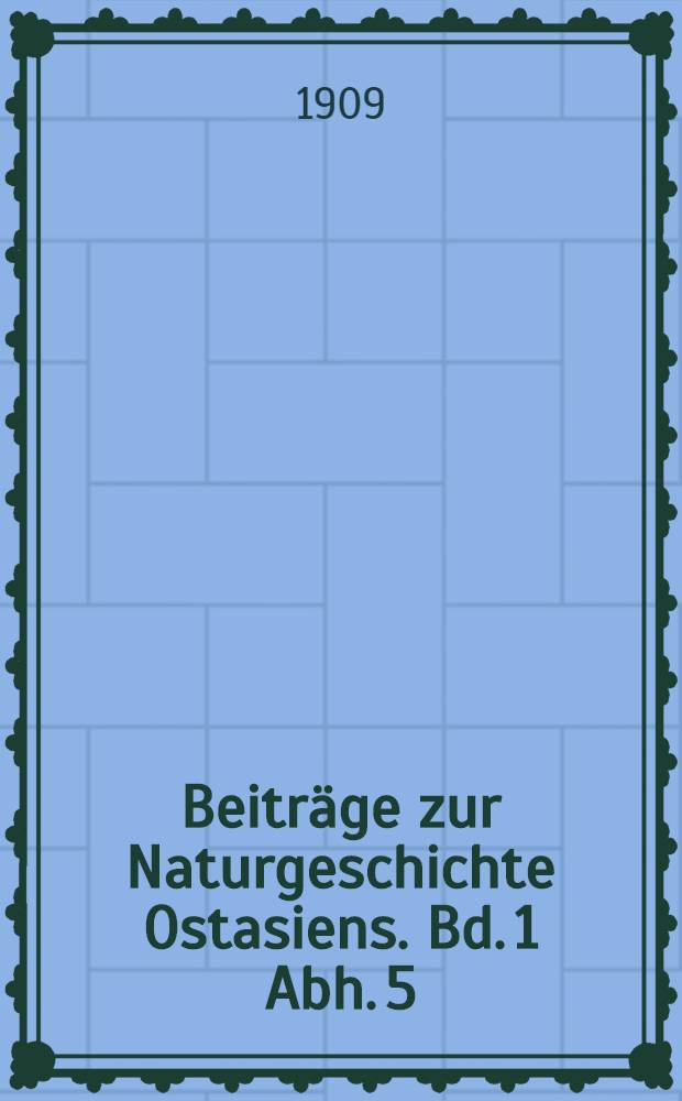 Beiträge zur Naturgeschichte Ostasiens. [Bd. 1 Abh. 5] : Japanische Gorgoniden