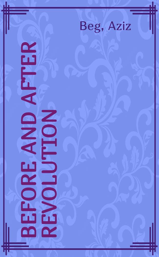 Before and after revolution