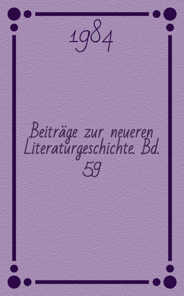 Beiträge zur neueren Literaturgeschichte. Bd. 59 : Der komisch-satirische Roman und seine Leser