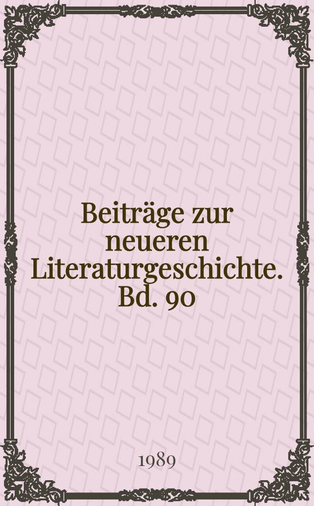 Beiträge zur neueren Literaturgeschichte. Bd. 90 : Jurij Bojko-Blochyn