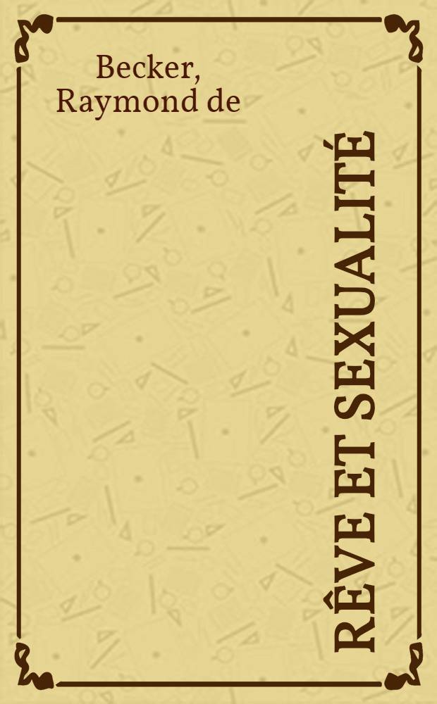 Rêve et sexualité