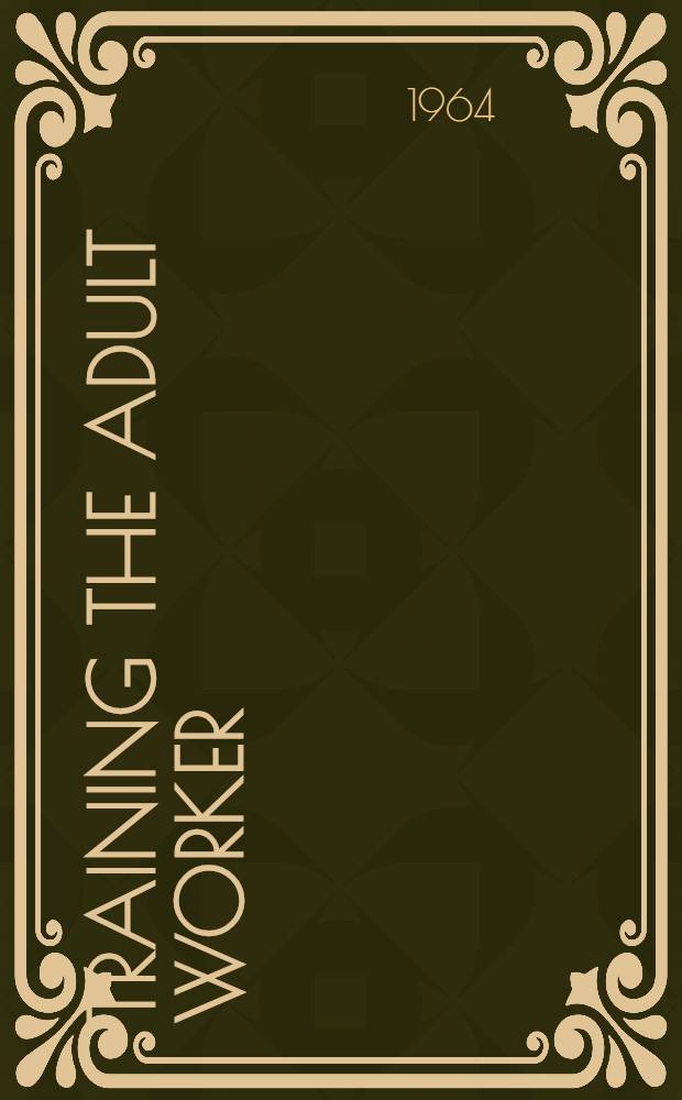 Training the adult worker