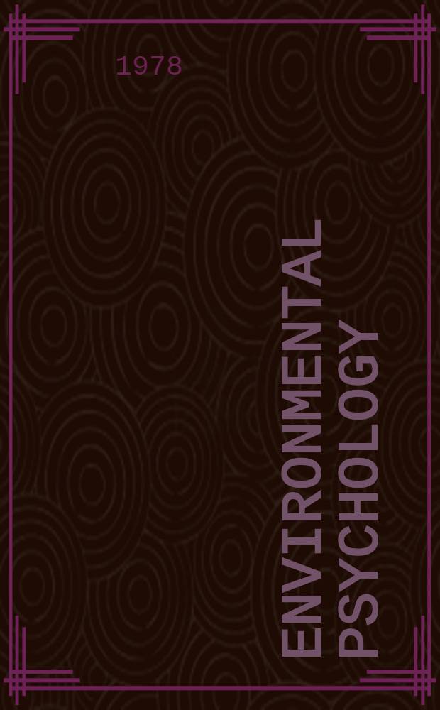 Environmental psychology