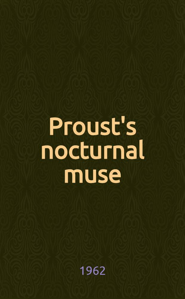 Proust's nocturnal muse