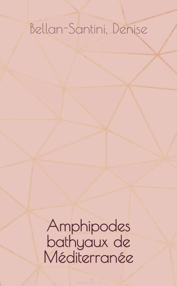 Amphipodes bathyaux de Méditerranée