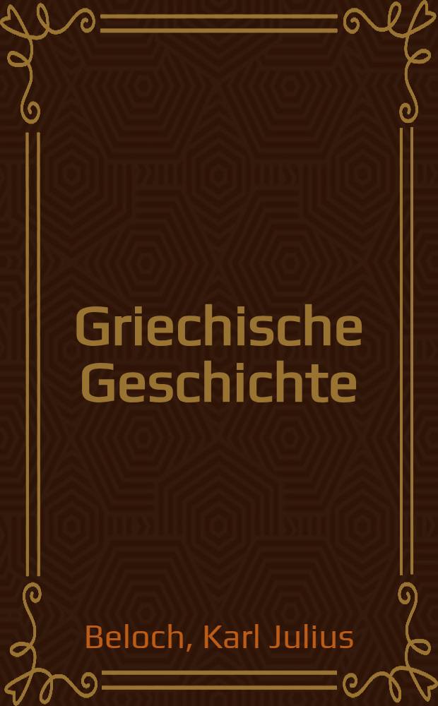 Griechische Geschichte