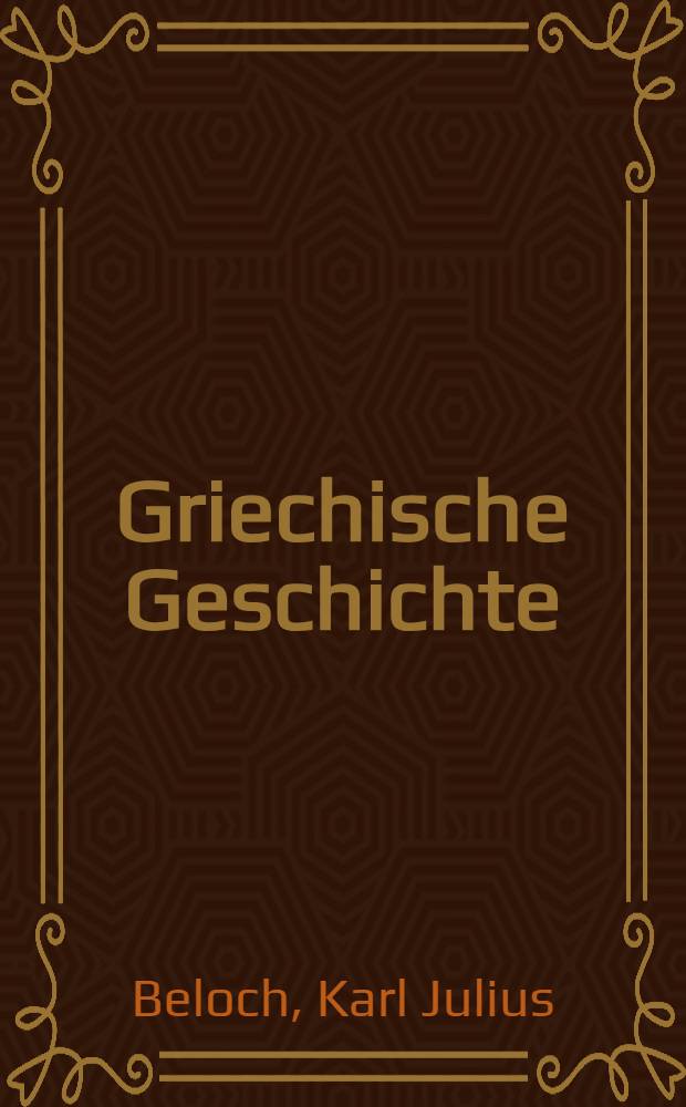 Griechische Geschichte